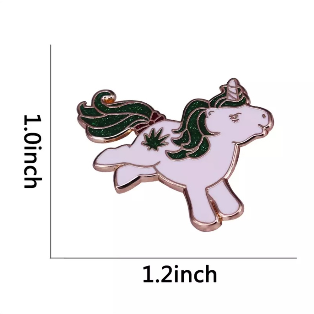 Mary Jane Pot Leaf My Little Pony Flair Pin New - Picture 3 of 6
